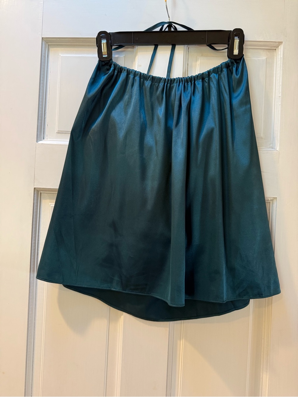 Satin Teal A-Line Women's camisole with adjustable straps